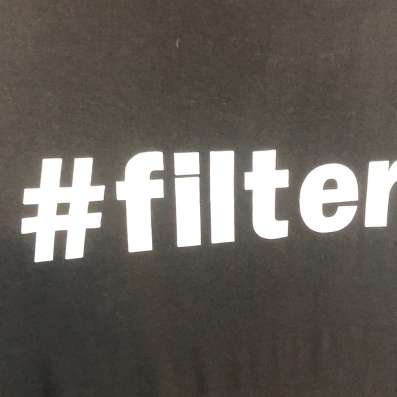 Apt. 9 Soft Black Long Sleeve Hashtag #Filter Top Size Large - Picture 4 of 6